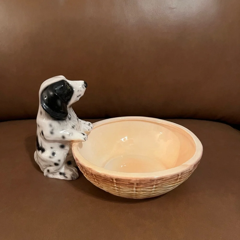 Ceramic Dalmatian Water/Food Bowl